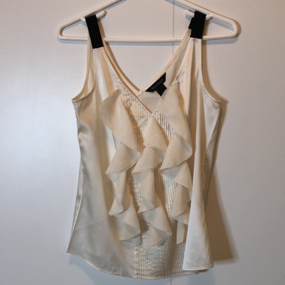 WHBM Cream Satin Ruffle Camisole – S - Picture 6 of 7